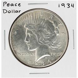 1934 $1 Peace Silver Dollar Coin