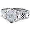 Image 5 : Rolex Men's Stainless Steel Meteorite Datejust Wristwatch w/ Diamond & Ruby Bezel