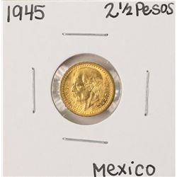 1945  Mexico 2 1/2 Pesos Gold Coin