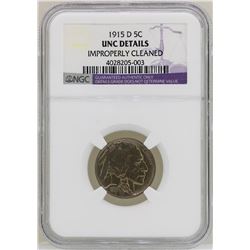 1915-D Buffalo Nickel Coin NGC Uncirculated Details