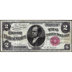 1891 $2 Windom Silver Certificate Note