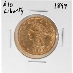 1899 $10 Liberty Head Eagle Gold Coin