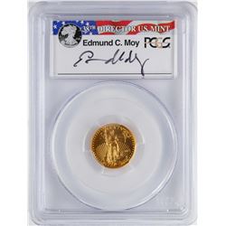 2015 $5 Wide Reeds American Gold Eagle Coin PCGS MS70 Moy Signature First Strike