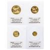 Image 2 : Set of (4) 2006-W 20th Anniversary American Gold Eagle Coins Reagan PCGS PR69DCAM