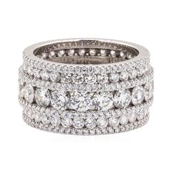 18KT White Gold 8.00 ctw Diamond Band