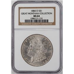 1884-O $1 Morgan Silver Dollar Coin NGC MS64