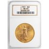 Image 1 : 1927 $20 St. Gaudens Double Eagle Gold Coin NGC MS63