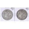Image 1 : Lot of (2) 1897-O $1 Morgan Silver Dollar Coins