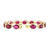 Image 3 : 14KT Rose Gold 45.00 ctw Ruby and Diamond Bracelet