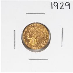 1929 $2 1/2 Liberty Head Quarter Eagle Gold Coin