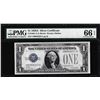 Image 1 : 1928A $1 Funnyback Silver Certificate Note Fr.1601 PMG Gem Uncirculated 66EPQ