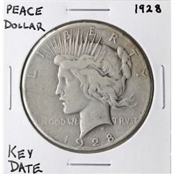 1928 $1 Peace Silver Dollar Coin