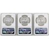 Image 2 : Lot of 1982Mo/1983Mo/1985Mo Mexico Libertad Onza Silver Coins NGC MS66