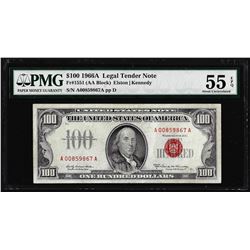 1966A $100 Legal Tender Note Fr.1551 PMG About Uncirculated 55EPQ