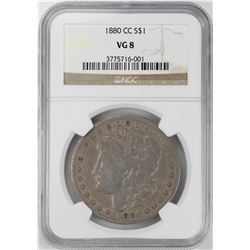 1880-CC $1 Morgan Silver Dollar Coin NGC VG8