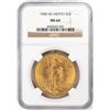 Image 1 : 1908 No Motto $20 St. Gaudens Double Eagle Gold Coin NGC MS64