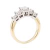 Image 4 : 14KT Yellow And White Gold 1.01 ctw Diamond Ring