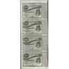 Image 1 : Uncut Sheet of (4) State of Louisiana Baby Bond Obsolete Notes