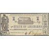 Image 1 : 1864 $1 State of Louisiana Obsolete Note