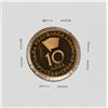 Image 2 : 1964 Bulgaria 10 Leva Gold Coin