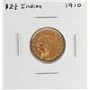 Image 1 : 1910 $2 1/2 Indian Head Quarter Eagle Gold Coin