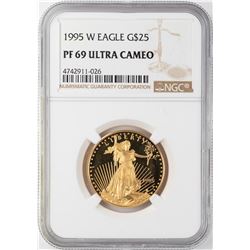 1995-W $25 Proof American Gold Eagle NGC PF69 Ultra Cameo