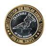 Image 1 : .999 Silver Treasure Island Las Vegas $10 Limited Edition Casino Gaming Token