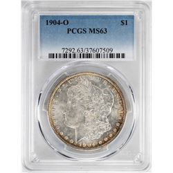 1904-O $1 Morgan Silver Dollar Coin PCGS MS63