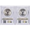 Image 2 : Lot of (2) 1954-S Franklin Half Dollar Coins PCGS MS64