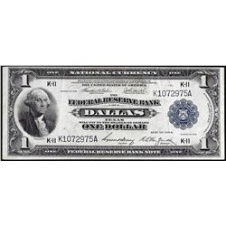 1918 $1 Federal Reserve Bank Note Dallas