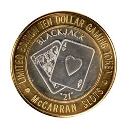 .999 Silver McCarran International Airport $10 Casino Limited Edition Gaming Token