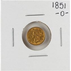 1851-O $1 Liberty Head Gold Dollar Coin