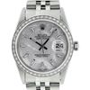 Image 1 : Rolex Mens Stainless Steel MOP Baguette Diamond 36MM Datejust Wristwatch