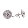 Image 2 : 14KT White Gold 0.95 ctw Diamond Stud Earrings