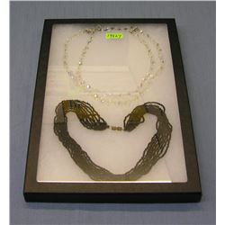 Pair of vintage 1950's necklaces