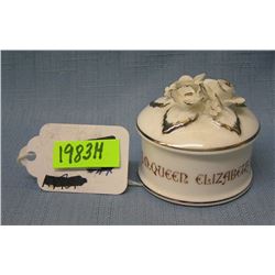 Crown Staffordshire fine bone china trinket box