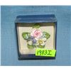Image 1 : English bone china floral pin with original box