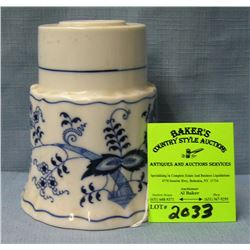 Vintage blue Danube candle holder