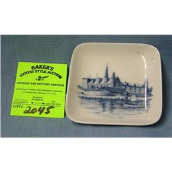 Blue decorated Royal Copenhagen dish