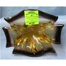Art glass candy dish