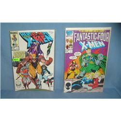Pair of vintage x-men 1st edition comic books
