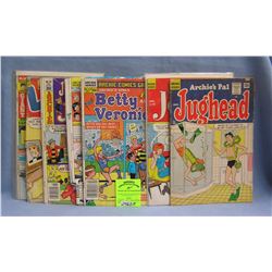 Group of early Archie and friends comic books