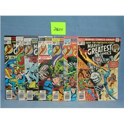 Group of early Marvel"s Greatest comics