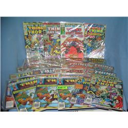 Large collection of vintage Marvel the Thing comic