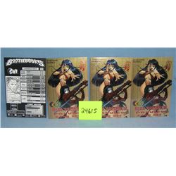 Group of 4 Shi and Vampriella art and advertising cards