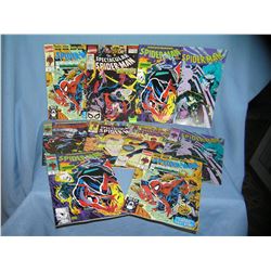 Collection of vintage spiderman comic books
