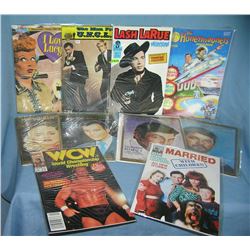Vintage personality and TV star comic books