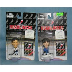 Pair of mini Hockey all star figures