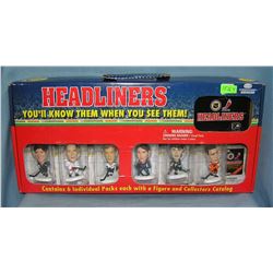 Box set of 6 Hockey all star figures