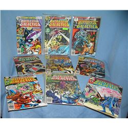 Vintage Marvel Battlestar Gallactica comic books